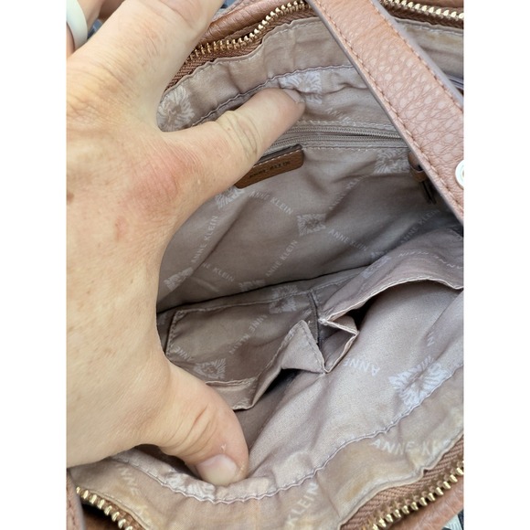 Anne Klein Classic Pocket Tote Bag With Leather Handles - Picture 3 of 7